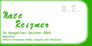 mate reizner business card